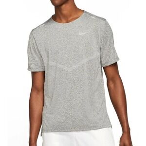 Sz XXL NIKE Dri Fit Rise 365 Running Top Grey Silver CZ9184 084 - New